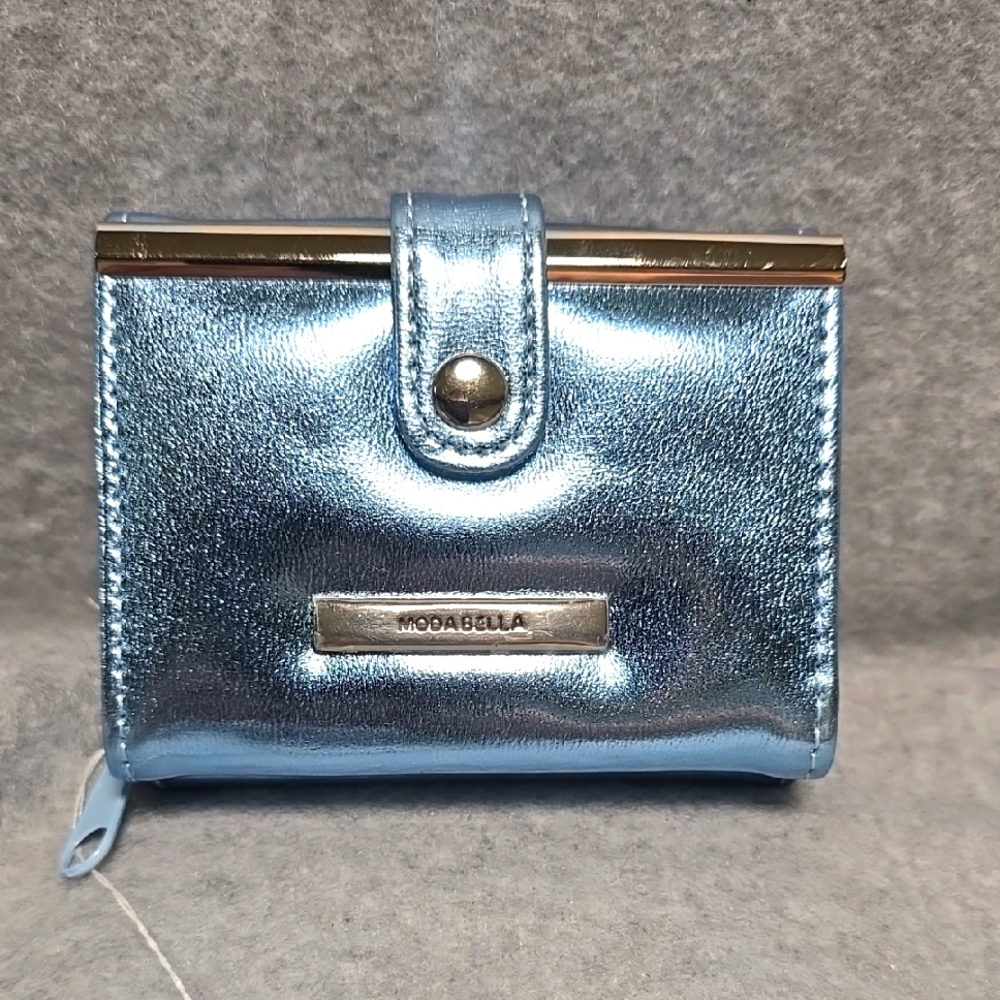 Moda Bella Blue Metallic Women's Wallet